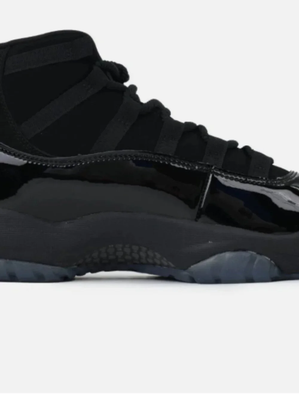 Nike Air Jordan 11 Retro Full Black Patent Leather Unisex Sneakers